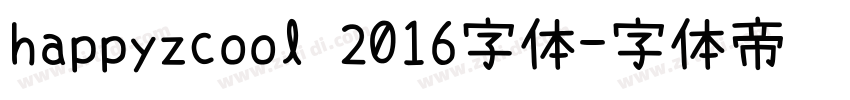 happyzcool 2016字体字体转换